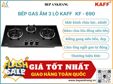 Bếp gas âm 2 lò KAFF KF - 690 - Thương hiệu Đức
